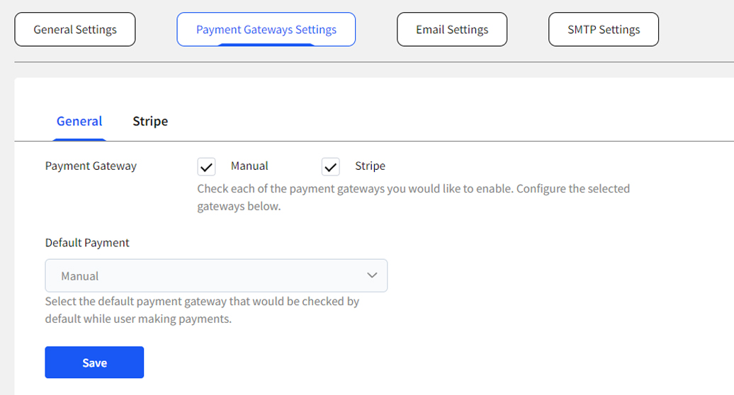 Single Payment Gateway Integration